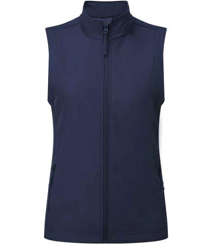Premier Ladies Windchecker? Recycled Printable Soft Shell Gilet - NAV - S
